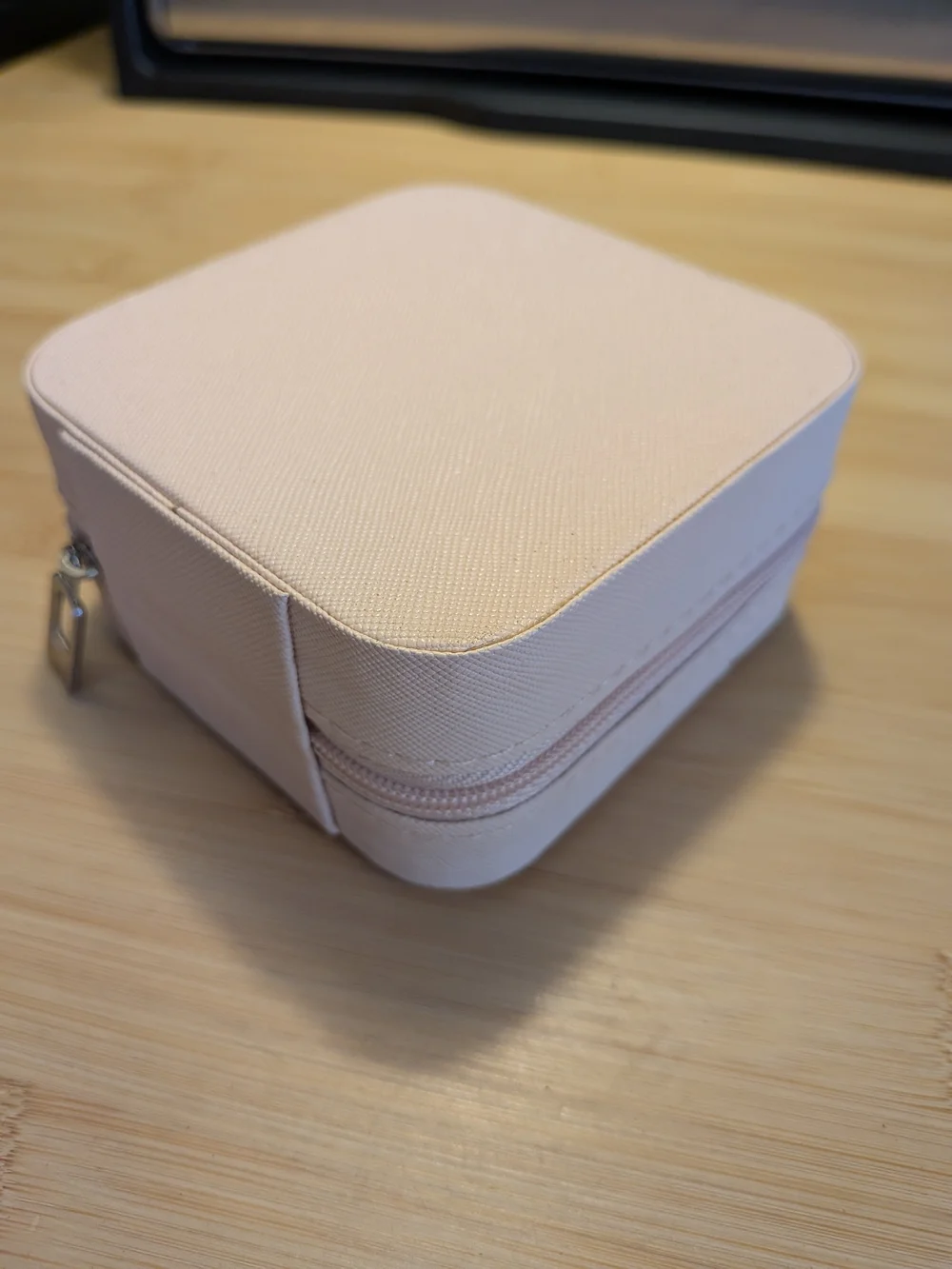 Jewelry Organizer Case with Ring Rolls and Compartments